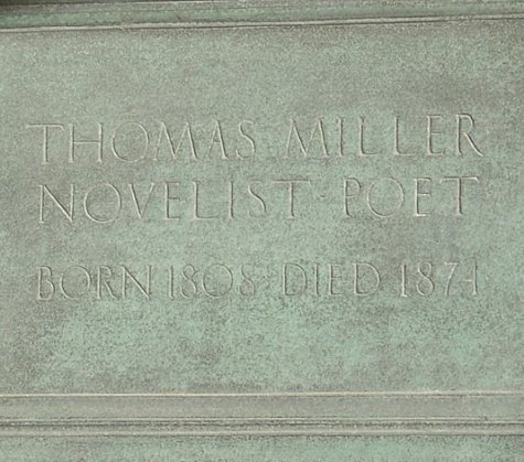 Thomas Miller - closeup of inscription