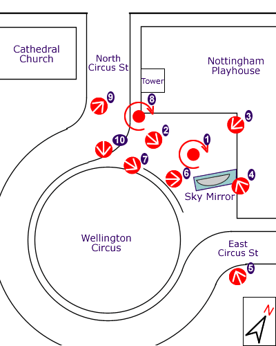 Map of Sky Mirror and surroundings